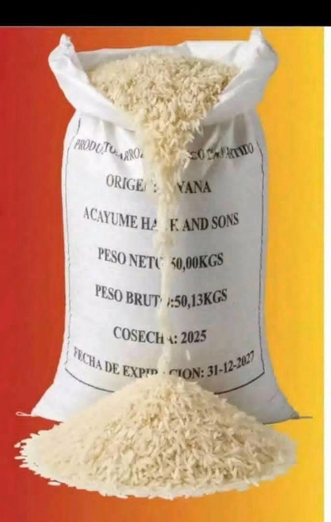 Arroz Guyanes Importado