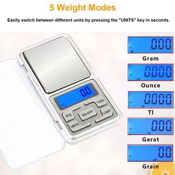 High-Precision Pocket Digital Scale with Backlit Display