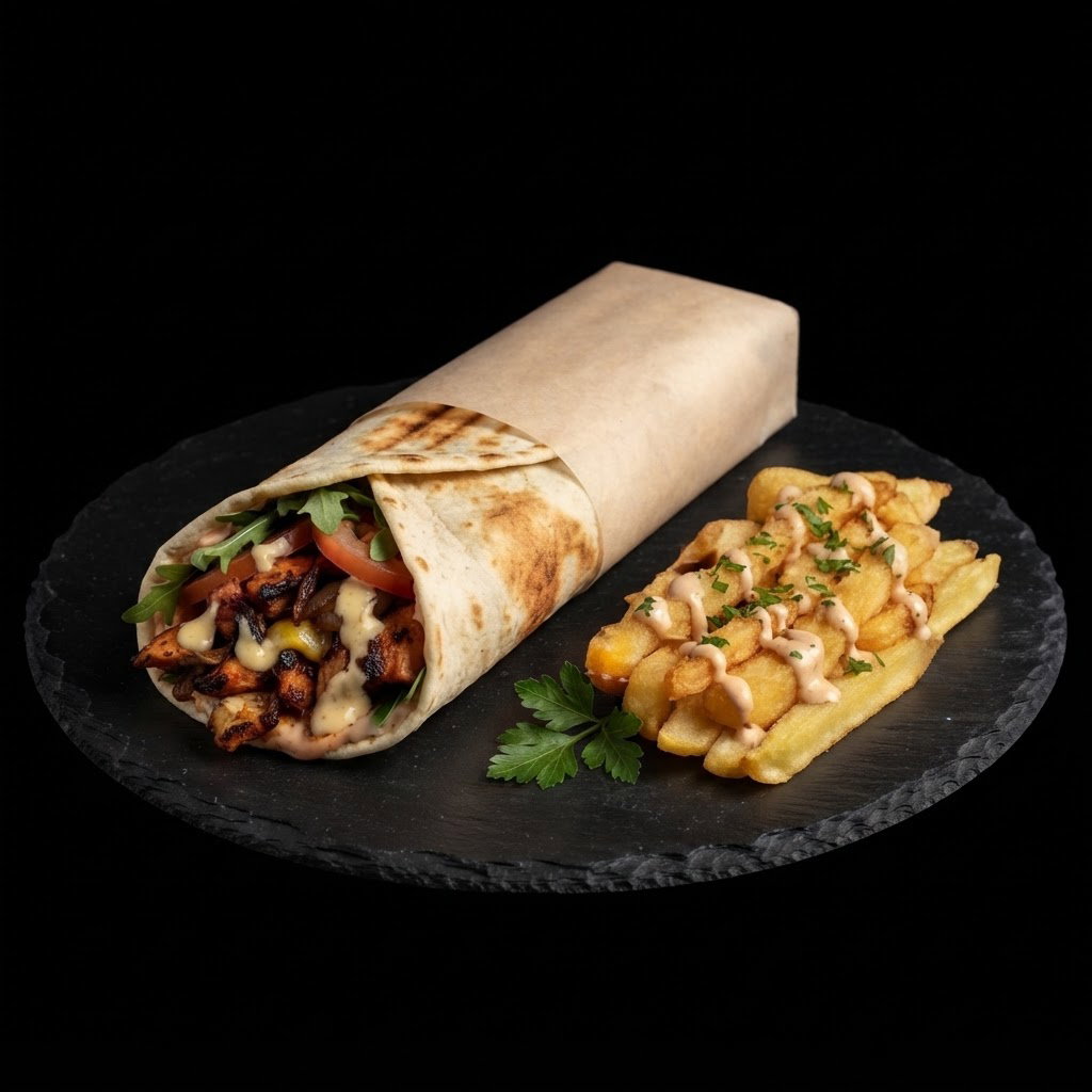 Chicken wrap shwarma 