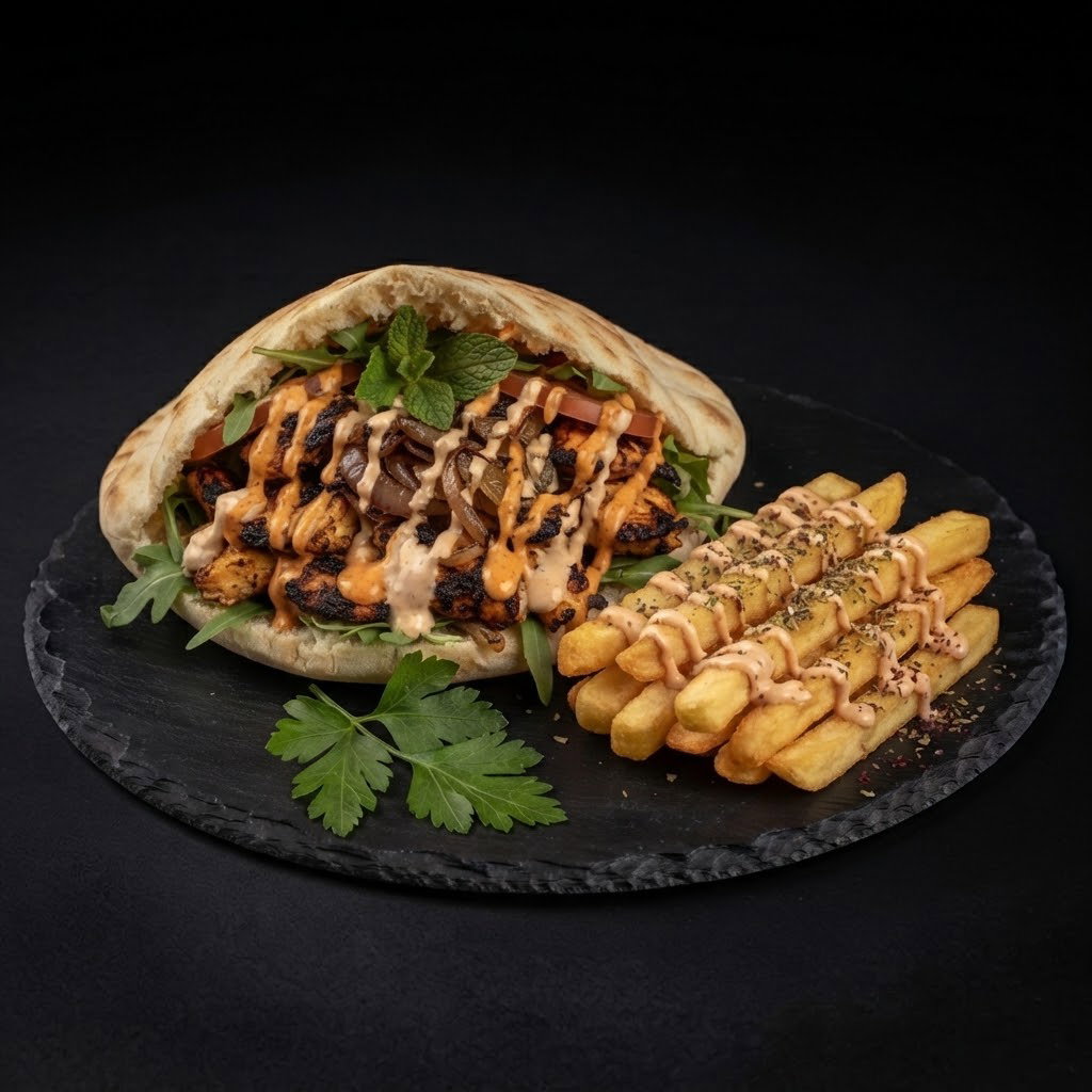 Chicken pita shwarma 