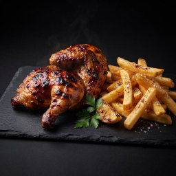 1/2 chicken & chips 