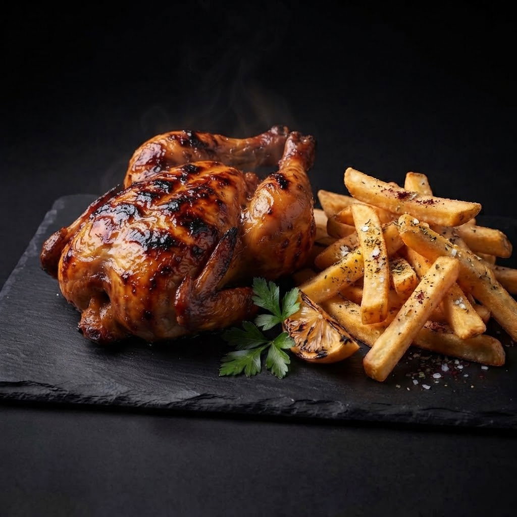 Full chicken & chips 