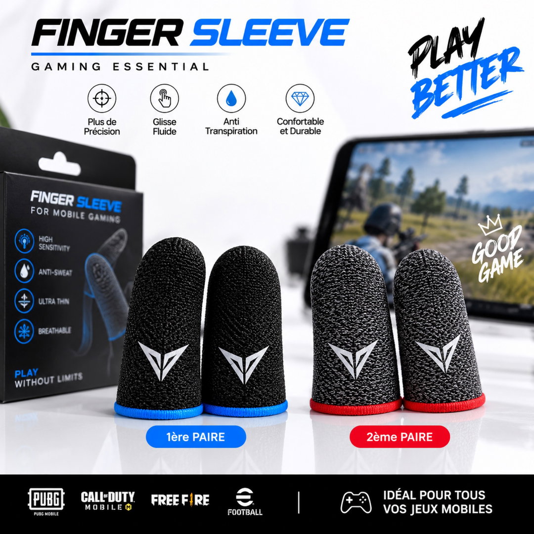 mobile gaming finger sleeve