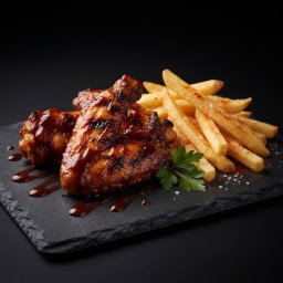 4 wings & chips combo 