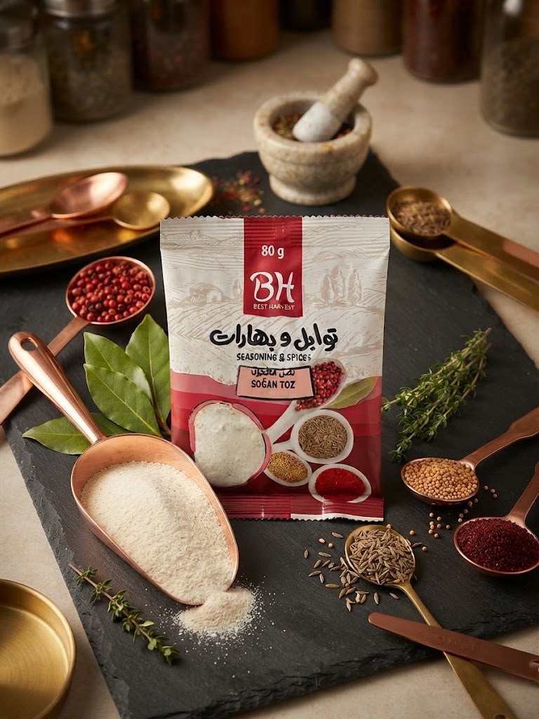 بصل مطحون . Kuru Soğan Tozu 80gr