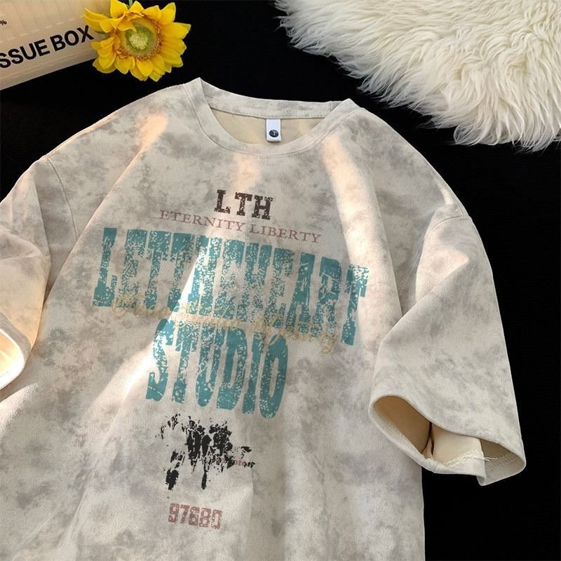 Vintage Tie-Dye Acid Wash Graphic T-Shirt
