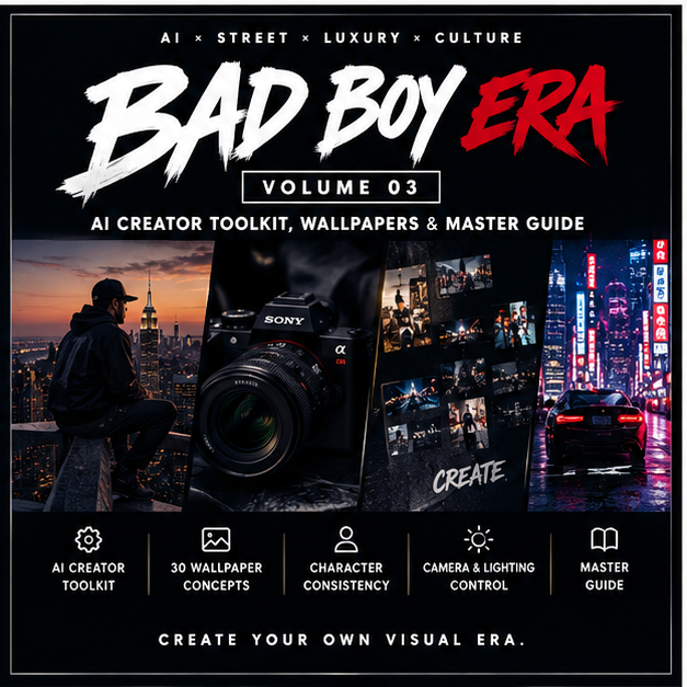 8 à 10 BAD BOY ERA — Volume 03: AI Creator Toolkit, Wallpapers & Master Guide