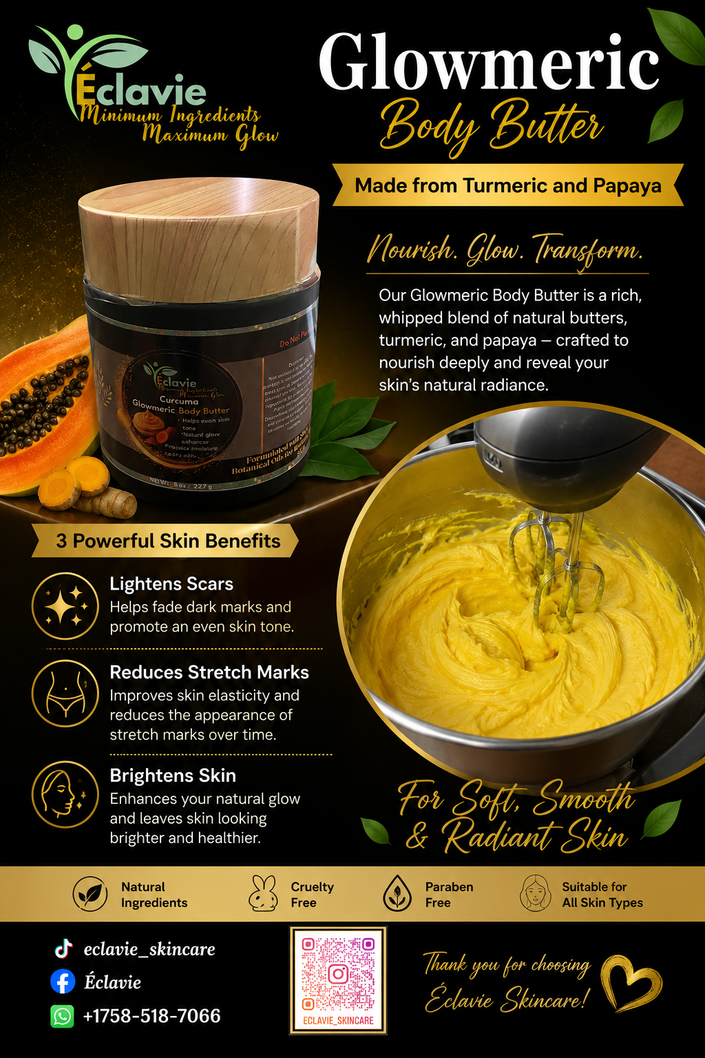 Glowmeric 8oz Body Butter