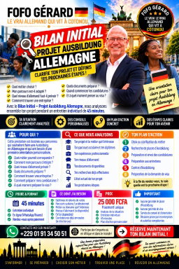 🔧 Visa & Projet Ausbildung