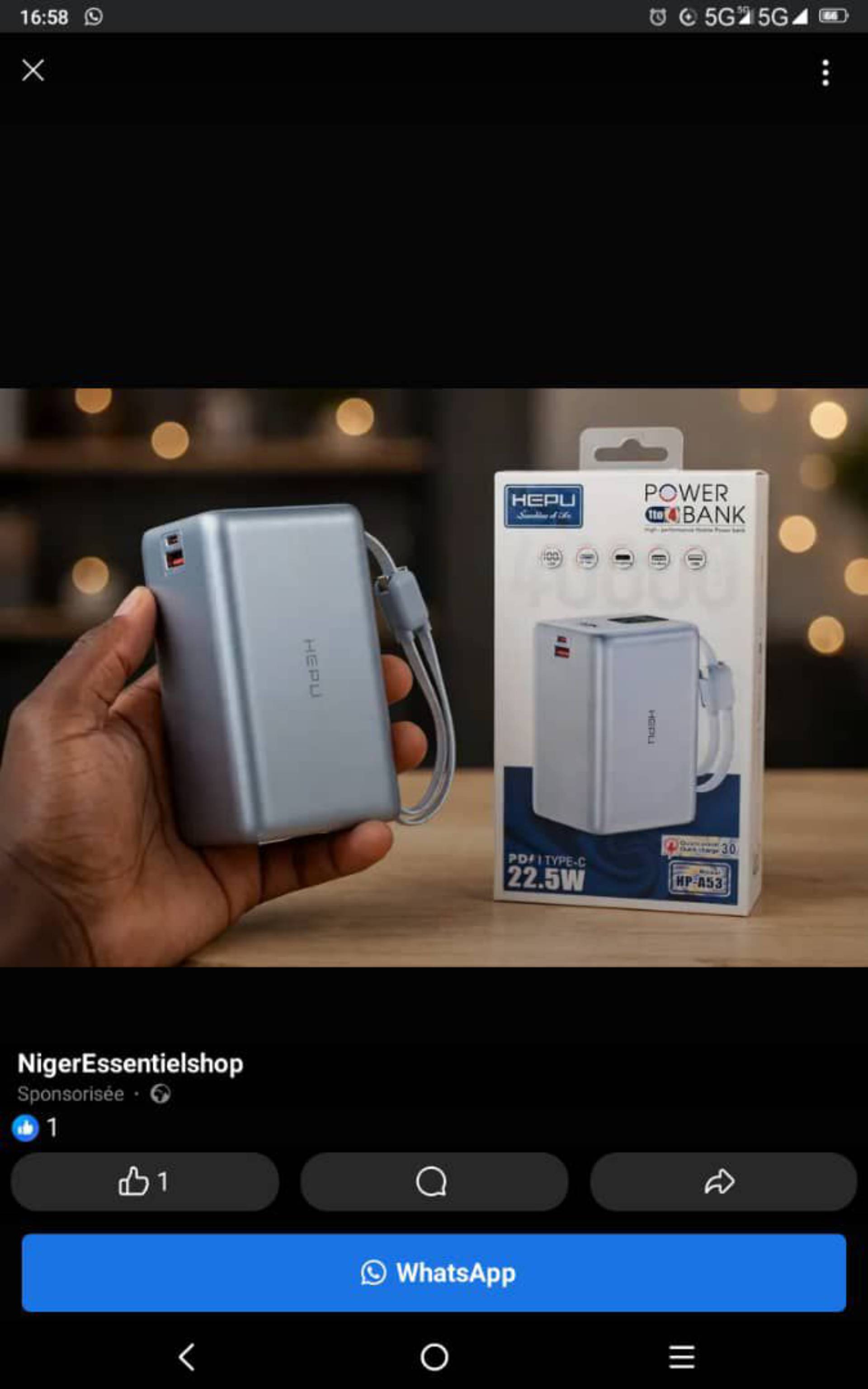 Powerbank HEPU 40000mah_0