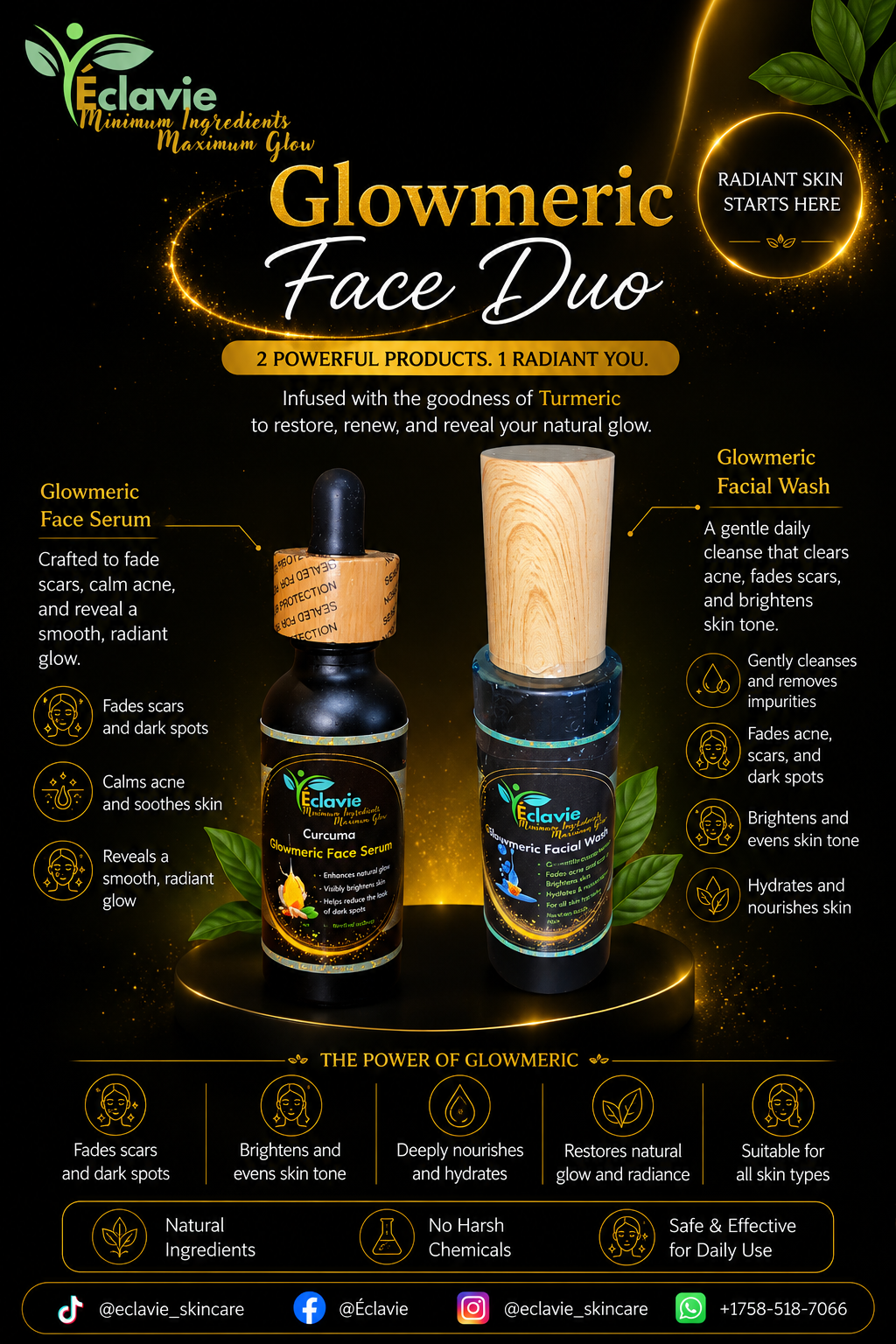 Glowmeric Face Duo (Face Wash & Serum)