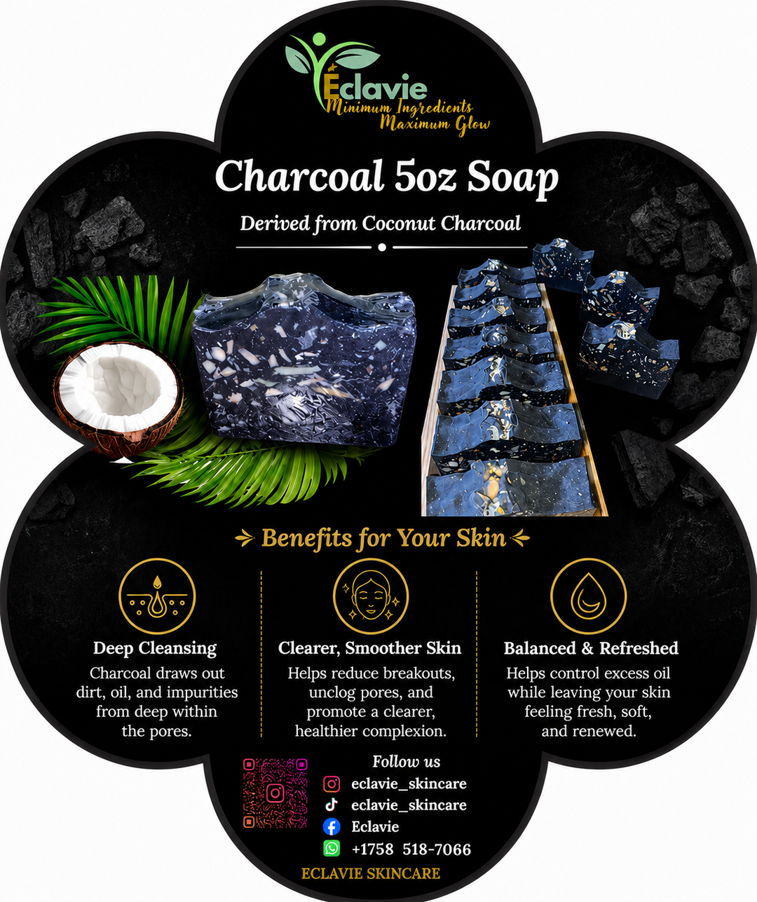 Charcoal 5oz Soap 