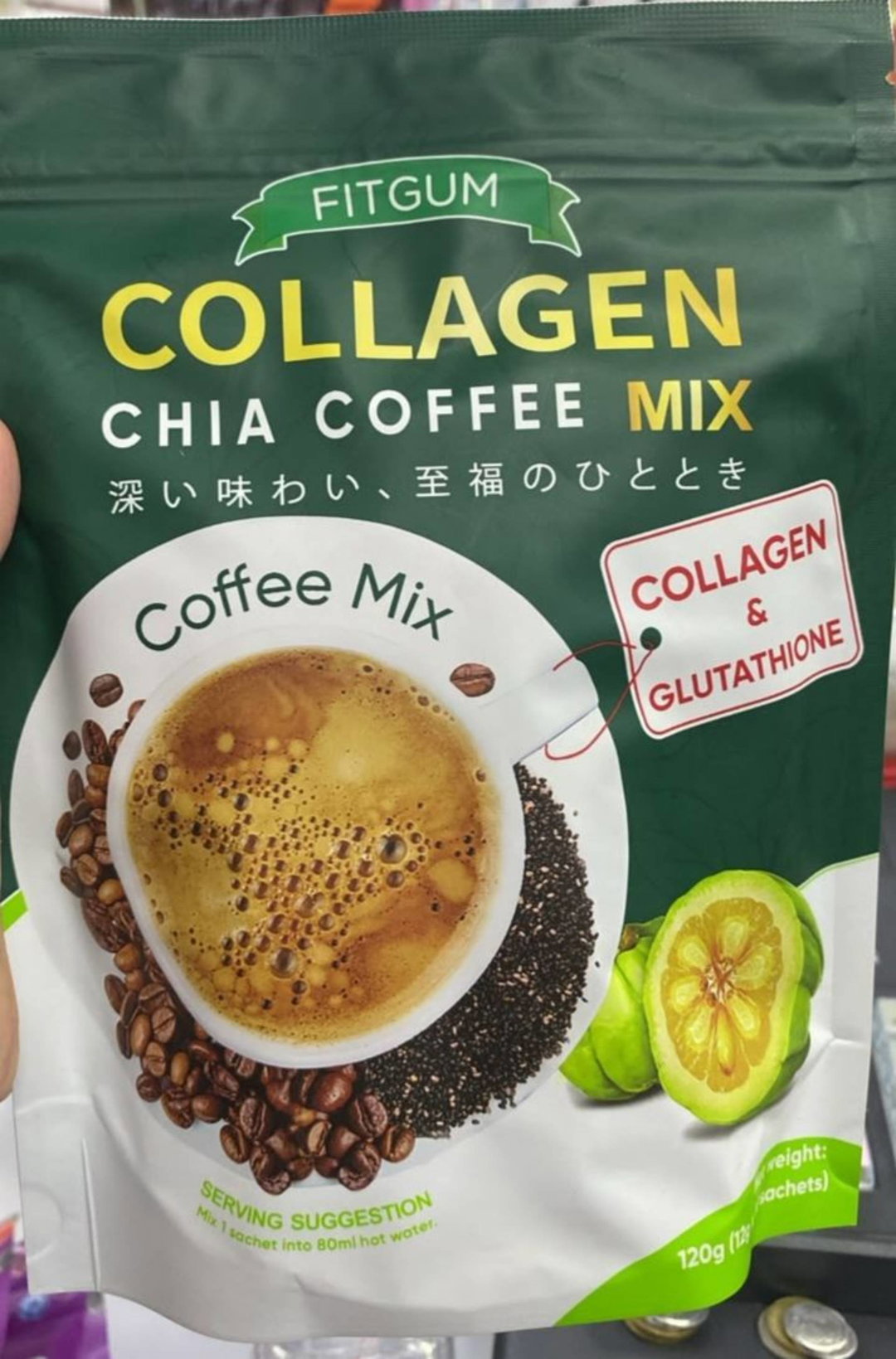 Fitgum Collagen Chia Coffee Mix