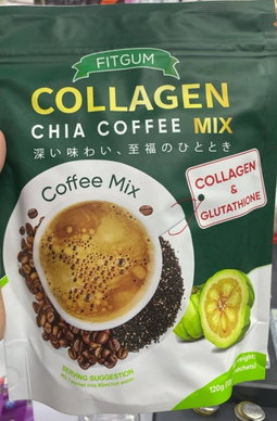 Fitgum Collagen Chia Coffee Mix