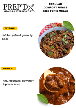Regular comfort meals 