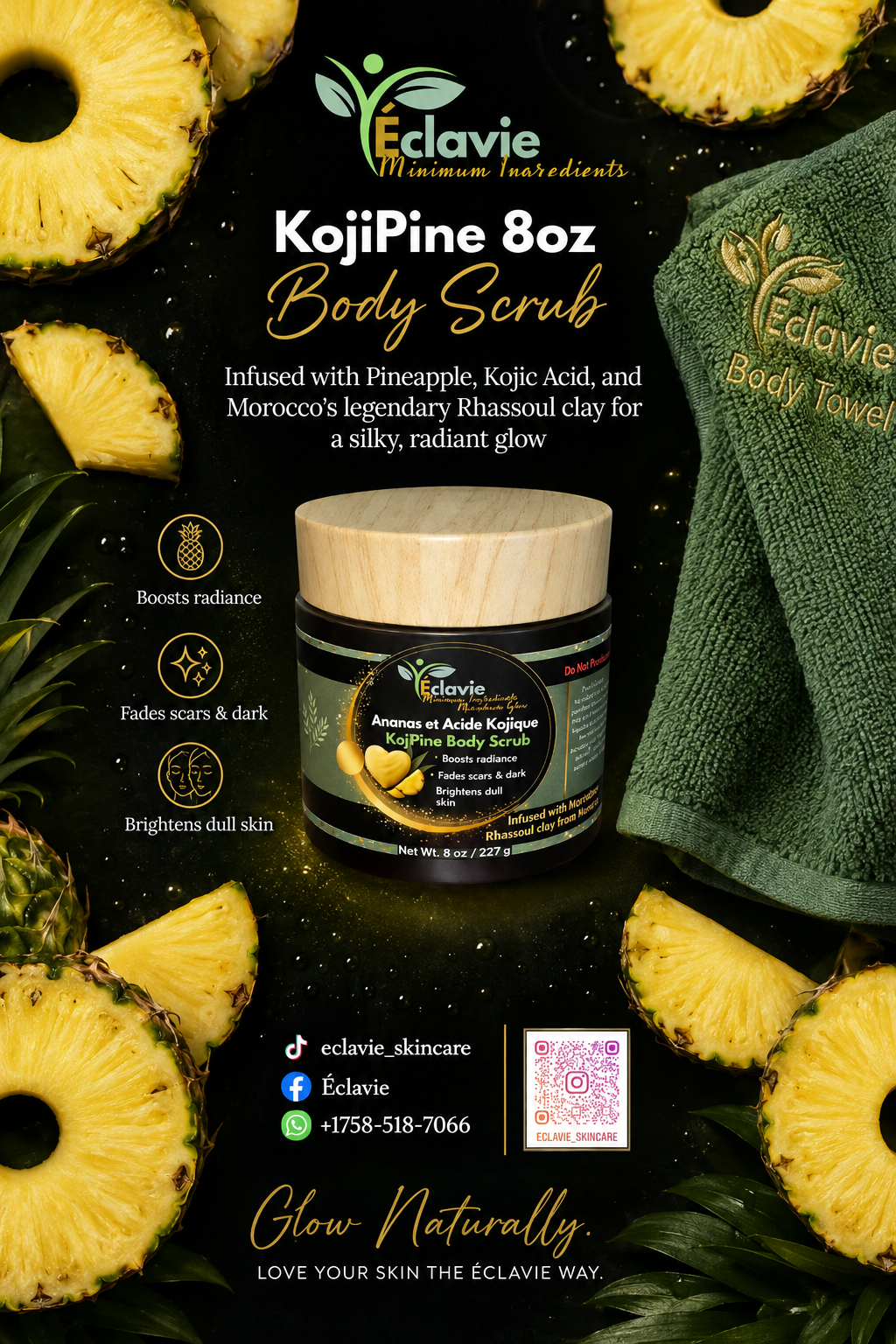 KojiPine 8oz Body Scrub