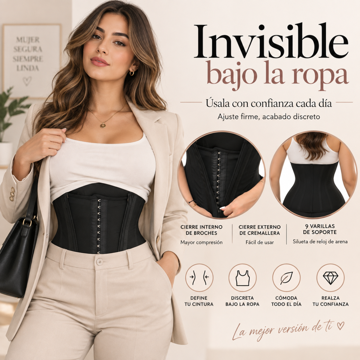 Faja Reloj de Arena – 9 Varillas / Compresión Alta_4