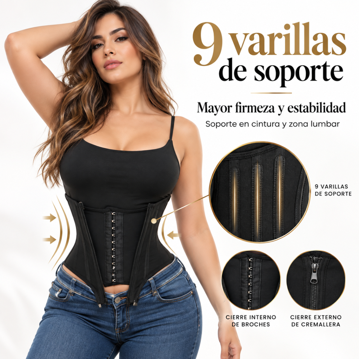 Faja Reloj de Arena – 9 Varillas / Compresión Alta_3