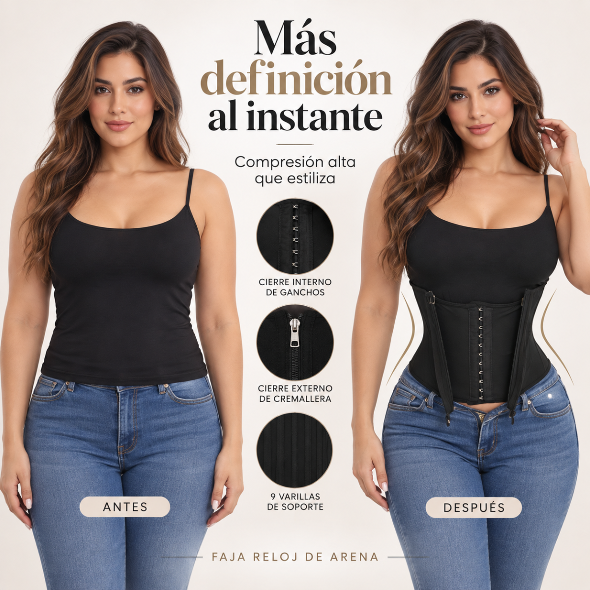 Faja Reloj de Arena – 9 Varillas / Compresión Alta_7