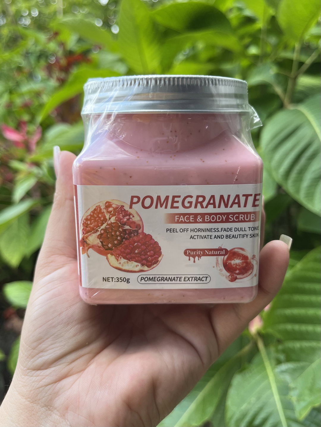Exfoliante facial y corporal de granada