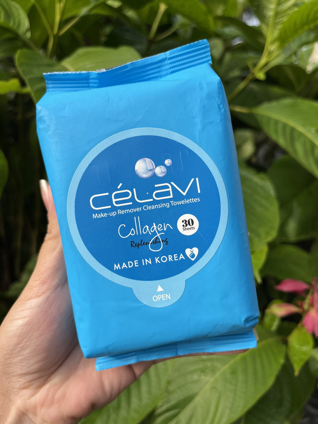 Toallitas desmaquillantes con colágeno