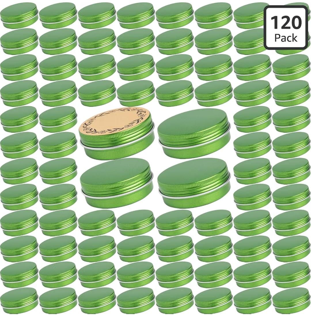 Lata navideña verde 2 onz 