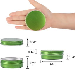 Lata navideña verde 2 onz 