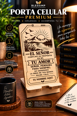 Porta Celular – El Señor Cumplirá su Propósito | Salmo 138:8