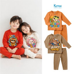 SETELAN PANJANG SERIES ANIMAL EMBRODIERY