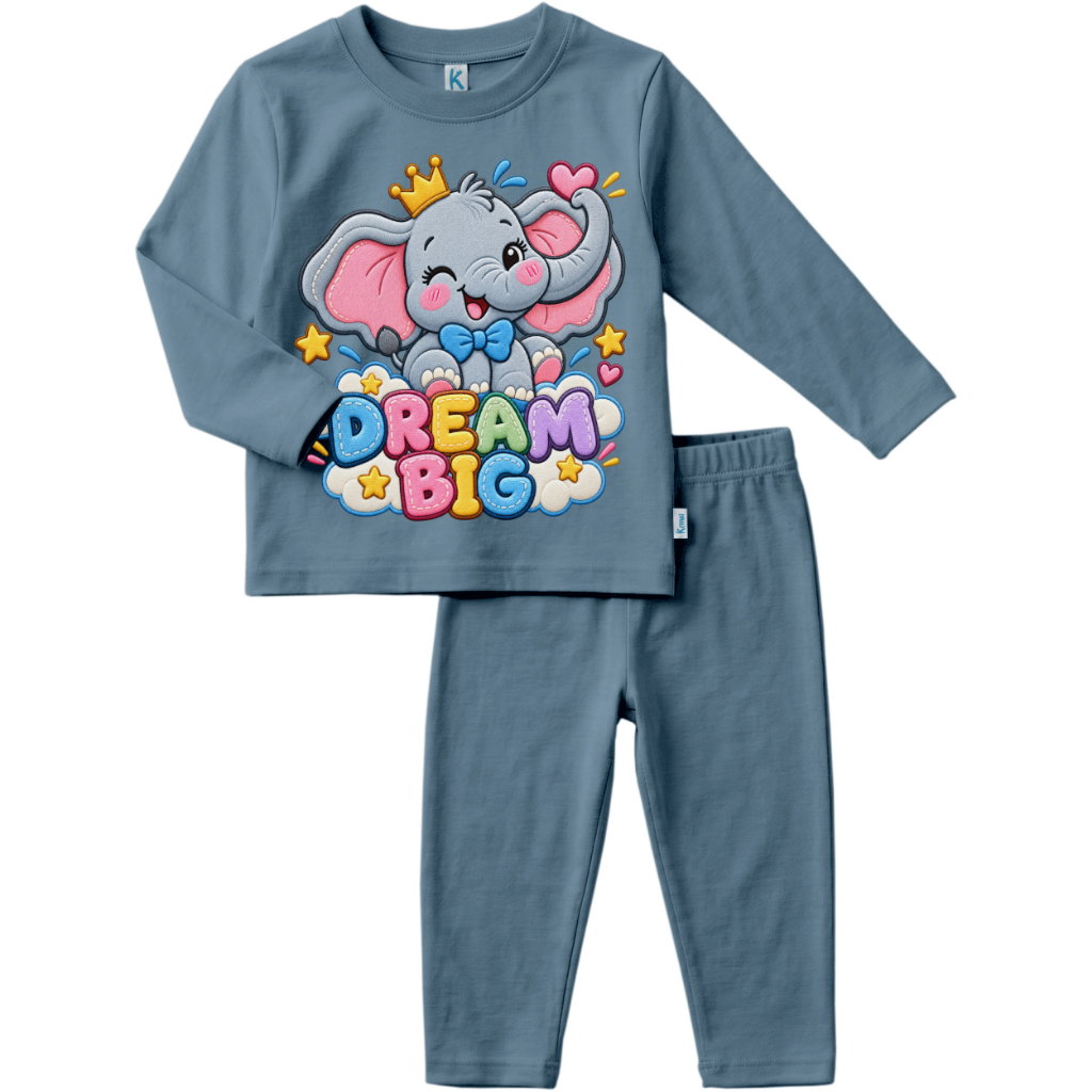SETELAN PANJANG SERIES ANIMAL EMBRODIERY ELEPHANT KING_0