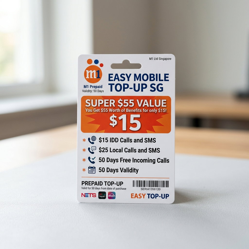 M1 $15 Super $55 Top-up