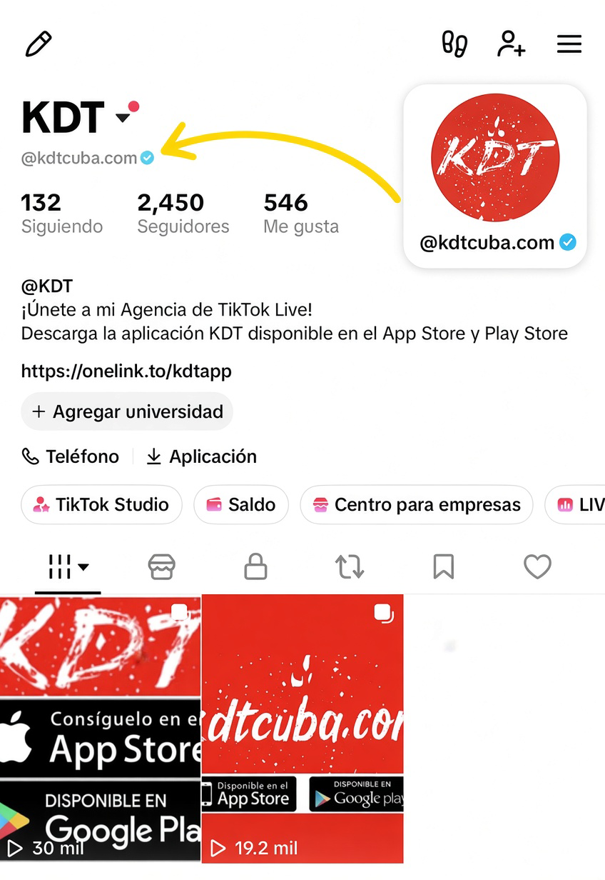 Cuenta con Verificación Azul en TikTok