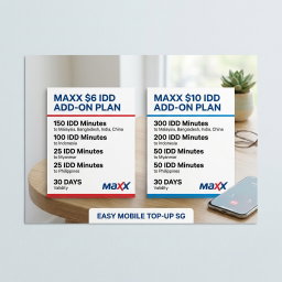 Maxx IDD Add-On Plans
