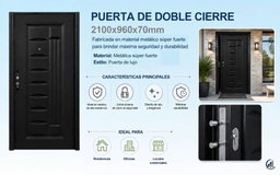 Puerta de acero de lujo , imitación madera