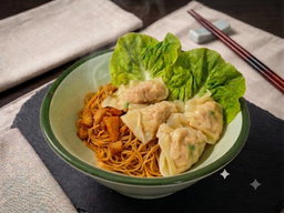 Dumpling Noodle (Black Sauce + Tomato sauce)