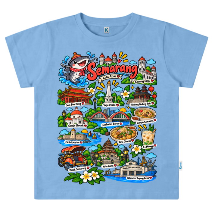 KAOS ATASAN PENDEK SERIES IKON KOTA SEMARANG