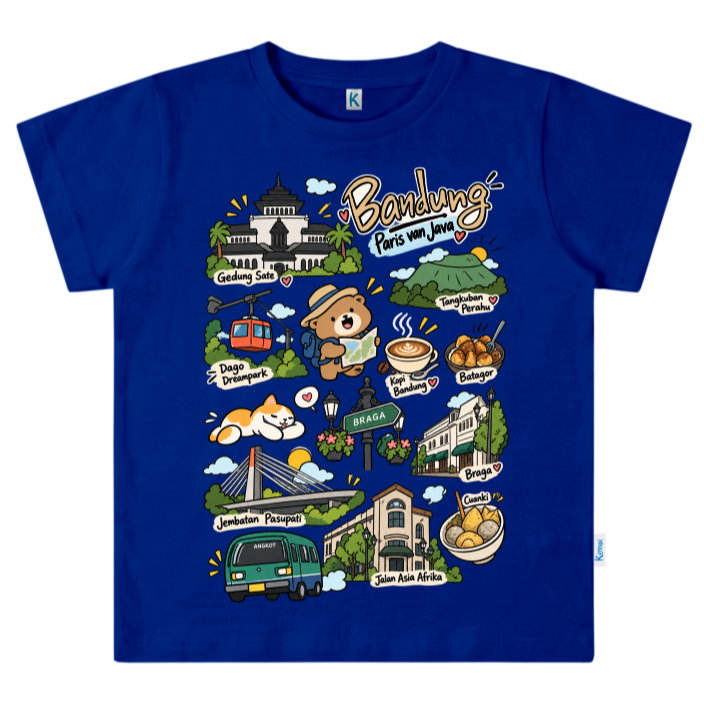 KAOS ATASAN PENDEK SERIES IKON KOTA BANDUNG