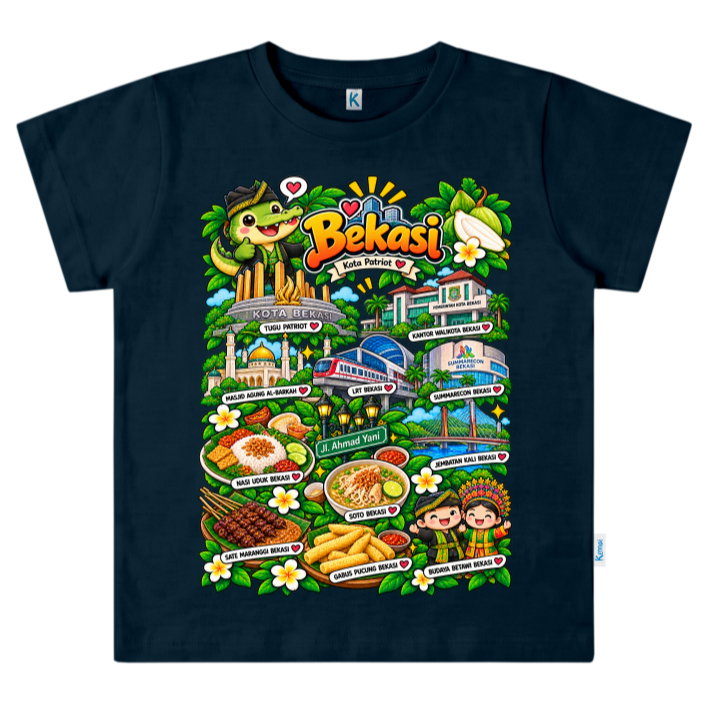 KAOS ATASAN PENDEK SERIES IKON KOTA BEKASI
