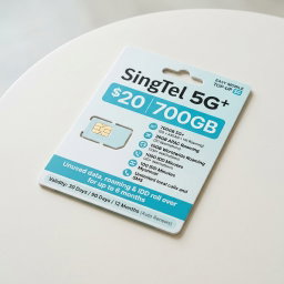 SingTel 5G+ $20 700GB (SG + ASEAN + HK Roaming) hi! Plan (formerly heya)