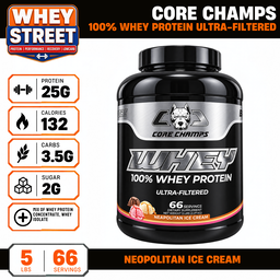 Core Champs 100% Whey Protein Ultra-Filtered 5lbs