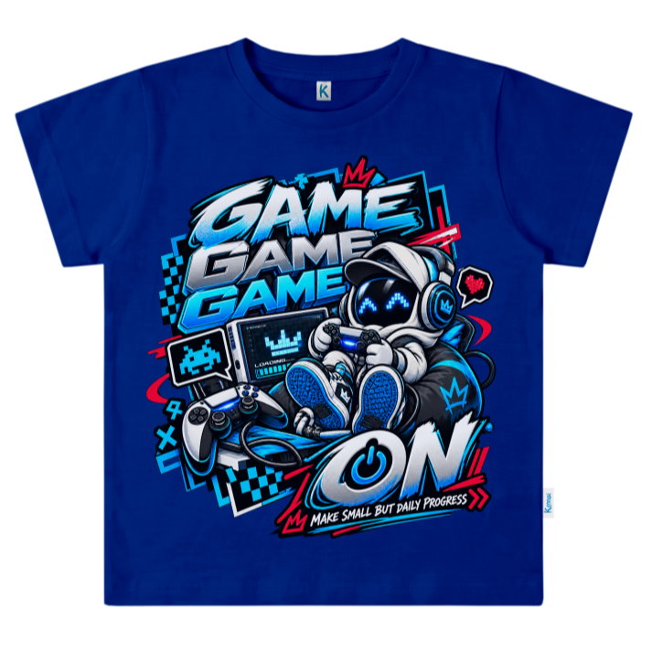 KAOS ATASAN PENDEK SERIES GAME ROBOT ON GAME