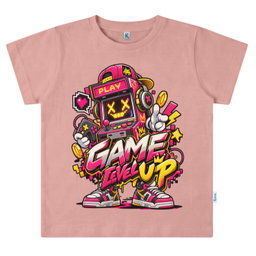 KAOS ATASAN PENDEK SERIES GAME LEVEL UP