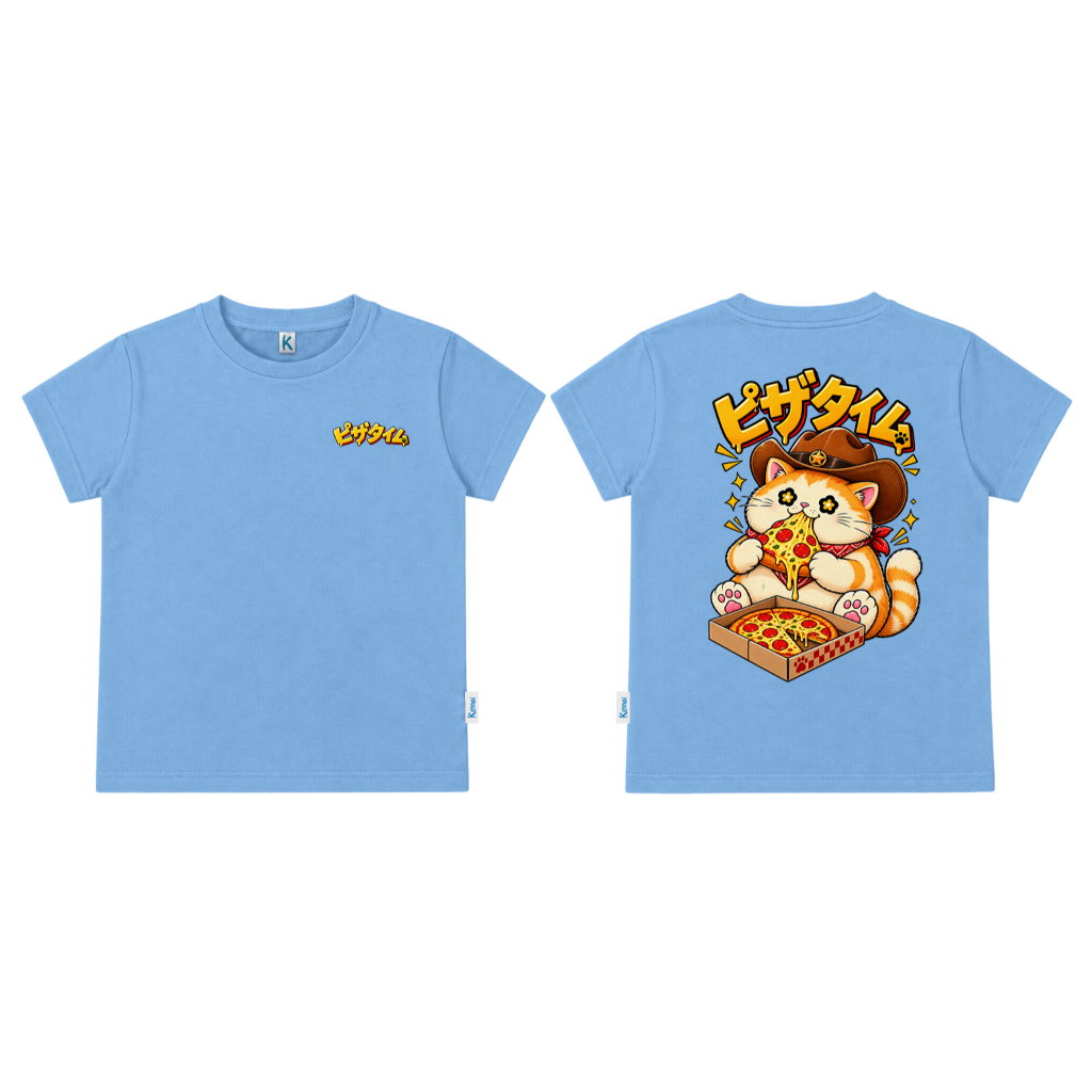 KAOS ATASAN PENDEK SERIES HUSTLE PIZZACAT