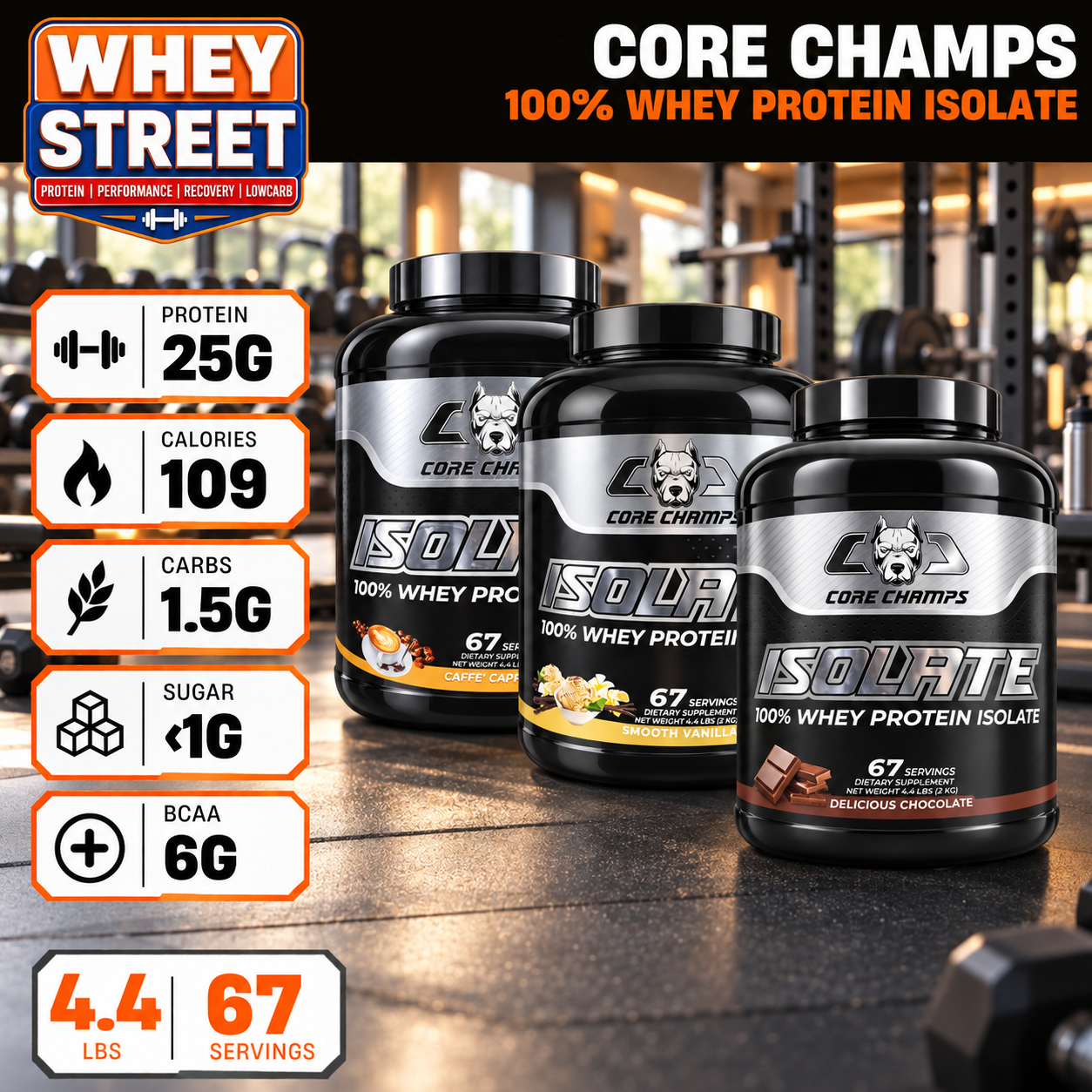Core Champs 100% Whey Isolate 4.4 lb_0