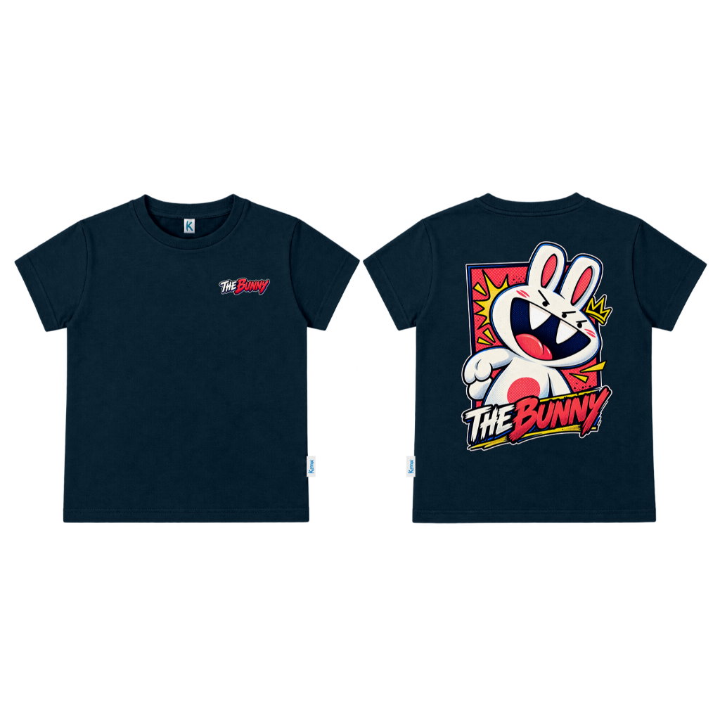 KAOS ATASAN PENDEK SERIES HUSTLE THE BUNNY