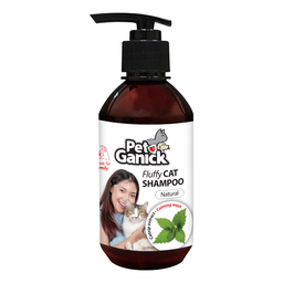 Pet Ganick Fluffy Cat Shampoo – Soft, Fluffy & Healthy Coat Care for Cats