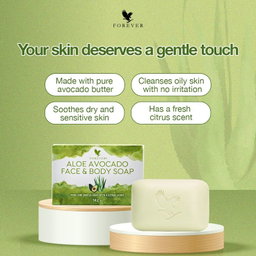 Forever Aloe Avocado Face and Body Soap 