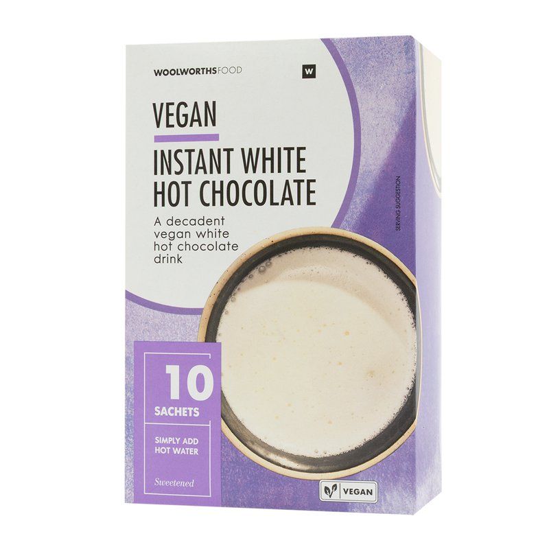 Woolies Vegan Instant White Hot Chocolate 10 x 26 g