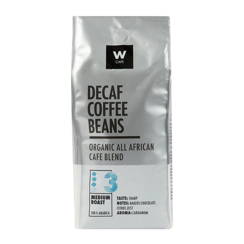 Woolies WCafe Organic Decaf Espresso Cafe Blend Beans 500 g