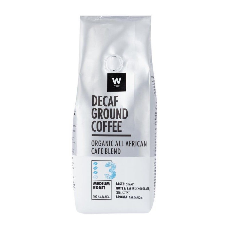 Woolies WCafe Organic Decaf Cafe Blend Ground Coffee 250 g_0